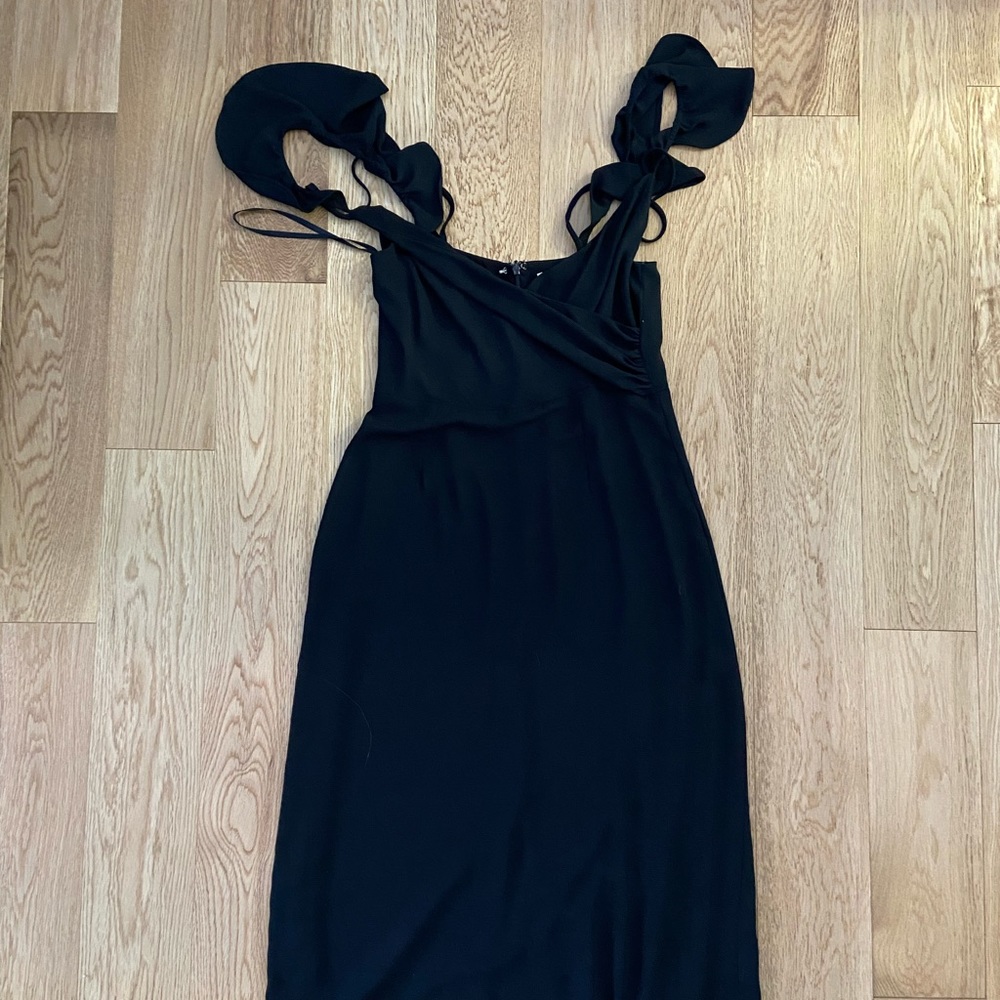 Paper Crown Black Knee Length Dress Size 6